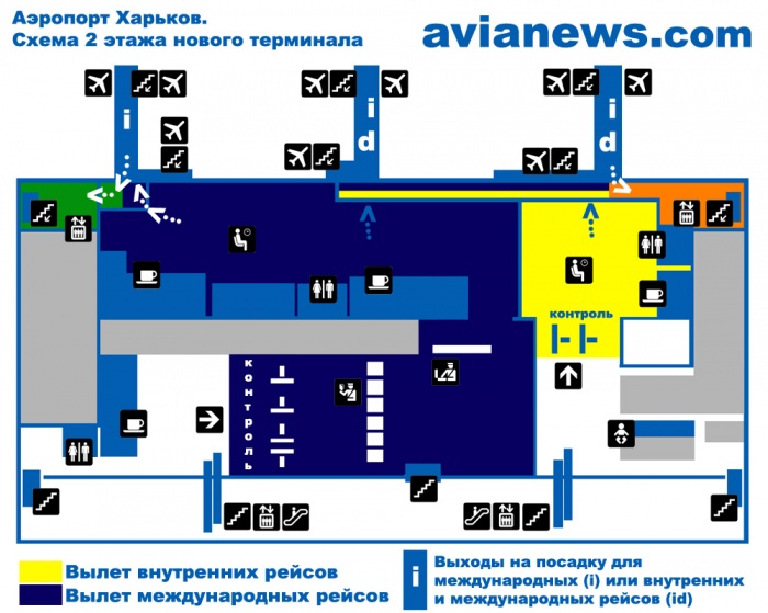 Схема аэропорта в анталии