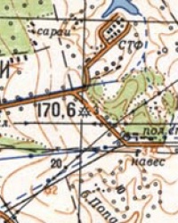 ТП (170.6) Репер (У-23) возле пос.Чапли