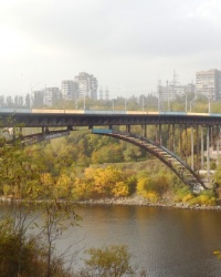 Арочный мост через р.Днепр в г.Заположье